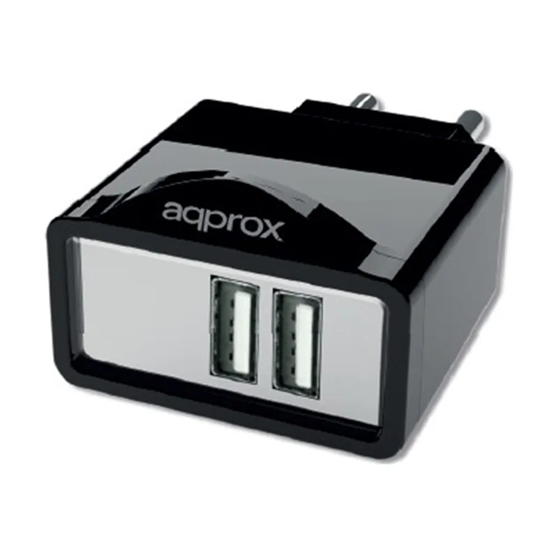 Approx Cargador DE Pared 2USB 2.1A Appuats