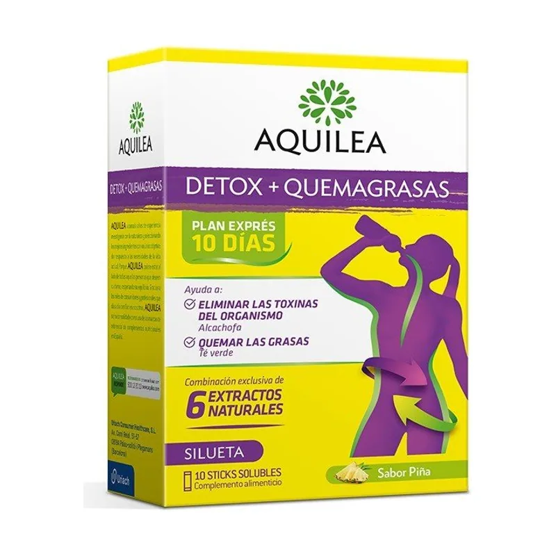 Uriach Aquilea OTC Aquilea Detox + Quemagrasas Forte 10 Sticks