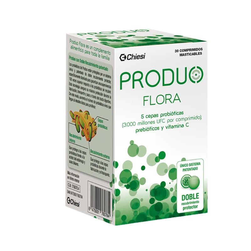 Chiesi Produo Flora 30 Comprimidos Masticables