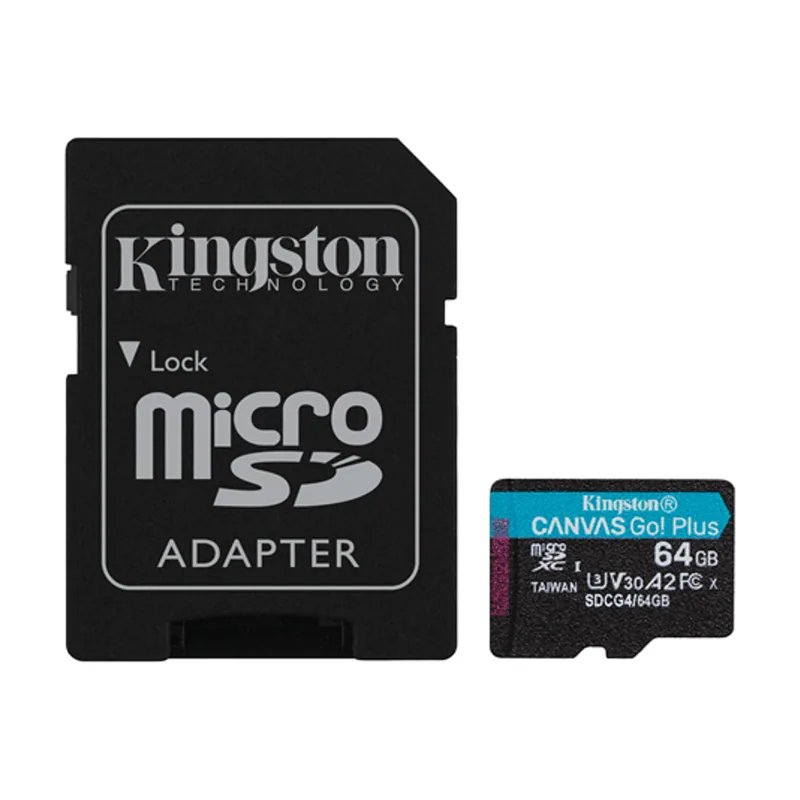 Kingston Memoria 64GB Micro Sdxc Canvas GO Plus GEN 4