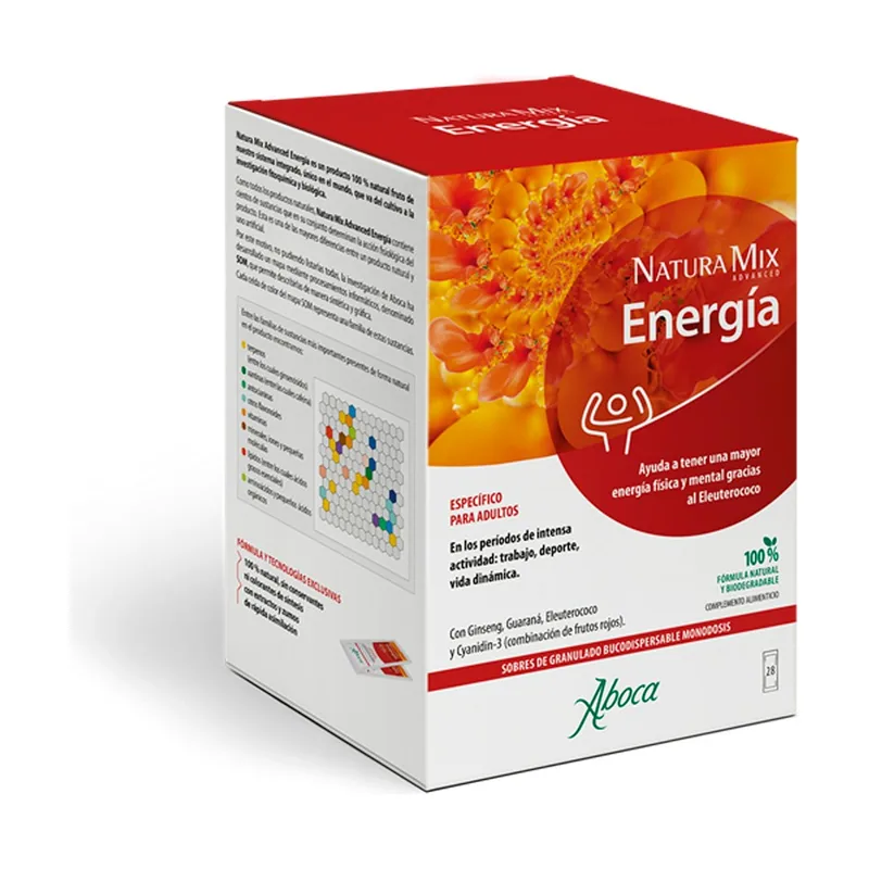 Aboca Natura Mix Advanced Energía 28 Sobres De Granulado