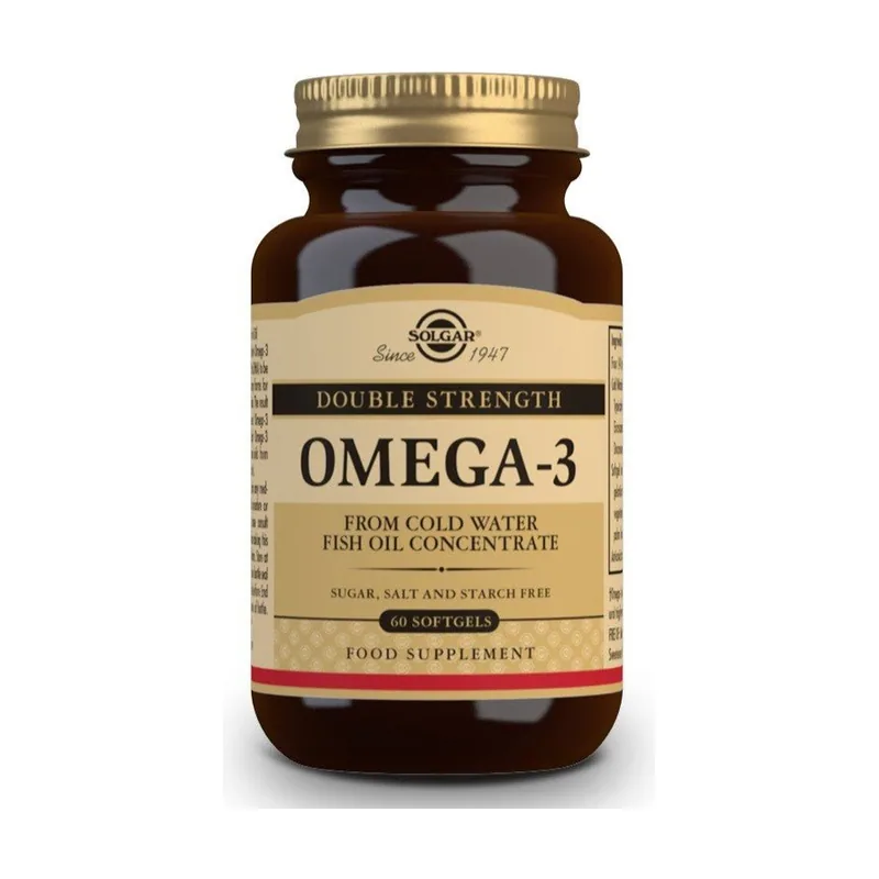Solgar Omega-3 Doble Concentración 60 Cápsulas