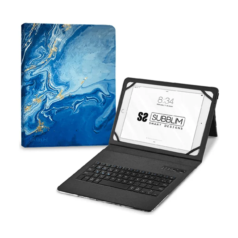 Subblim Funda Y Teclado 9.6" Marmol