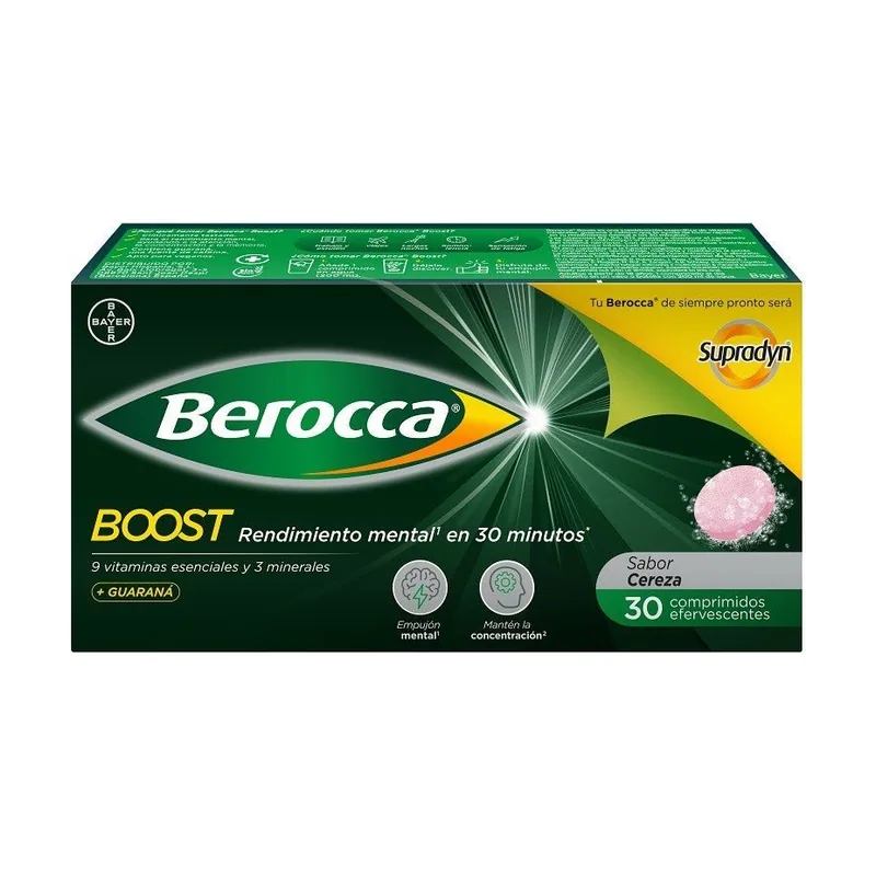 Bayer Berocca Boost 30 Comprimidos Efervescentes