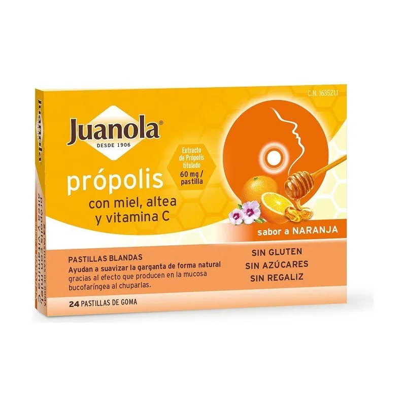 Angelini Juanola Própolis Sabor Naranja 24 Pastillas De Goma
