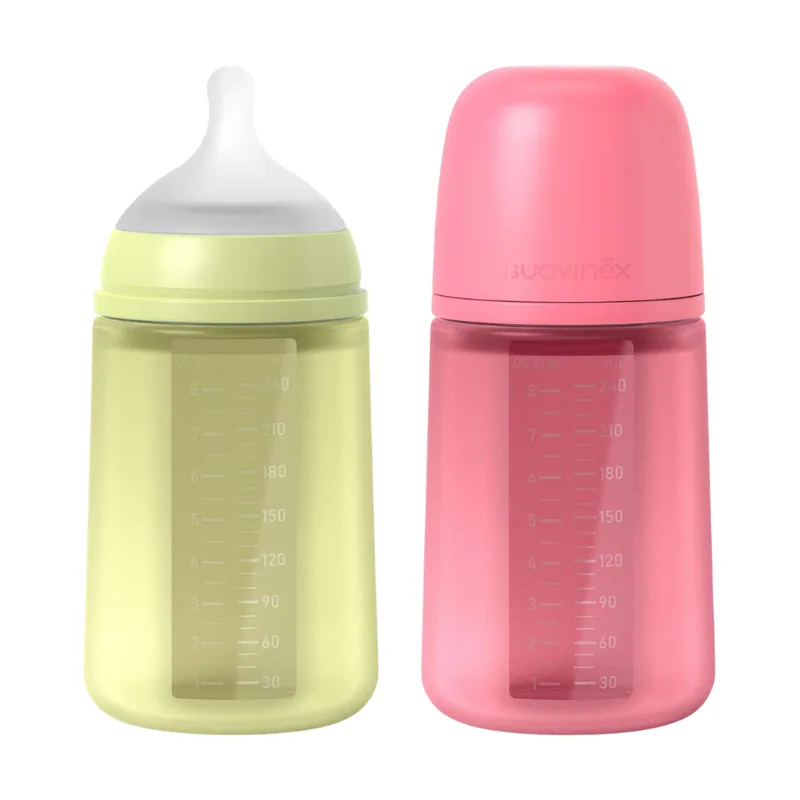 Suavinex Biberón Con Tetina Fisiológica Sx Pro Flujo Medio +3 Meses 240 Ml