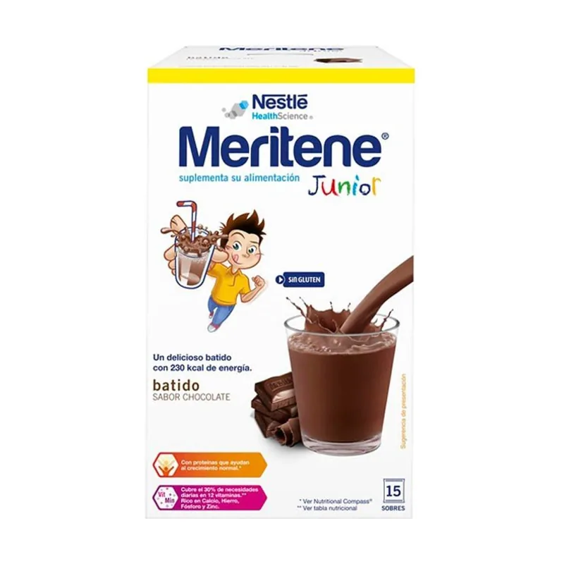 Nestle Meritene Junior Sabor Chocolate 15 Sobres