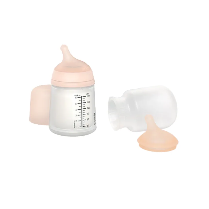 Suavinex Zero.zero Starter Set Biberón Flujo Adaptable +0 Meses 180 Ml