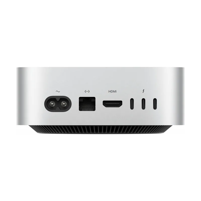Apple Mac mini (2026), vista trasera con sus puertos