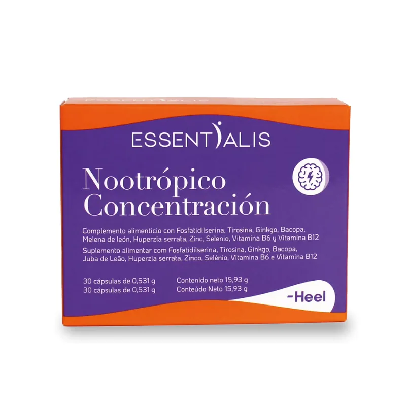 Heel Essentialis Nootrópico Concentración 30 Cápsulas