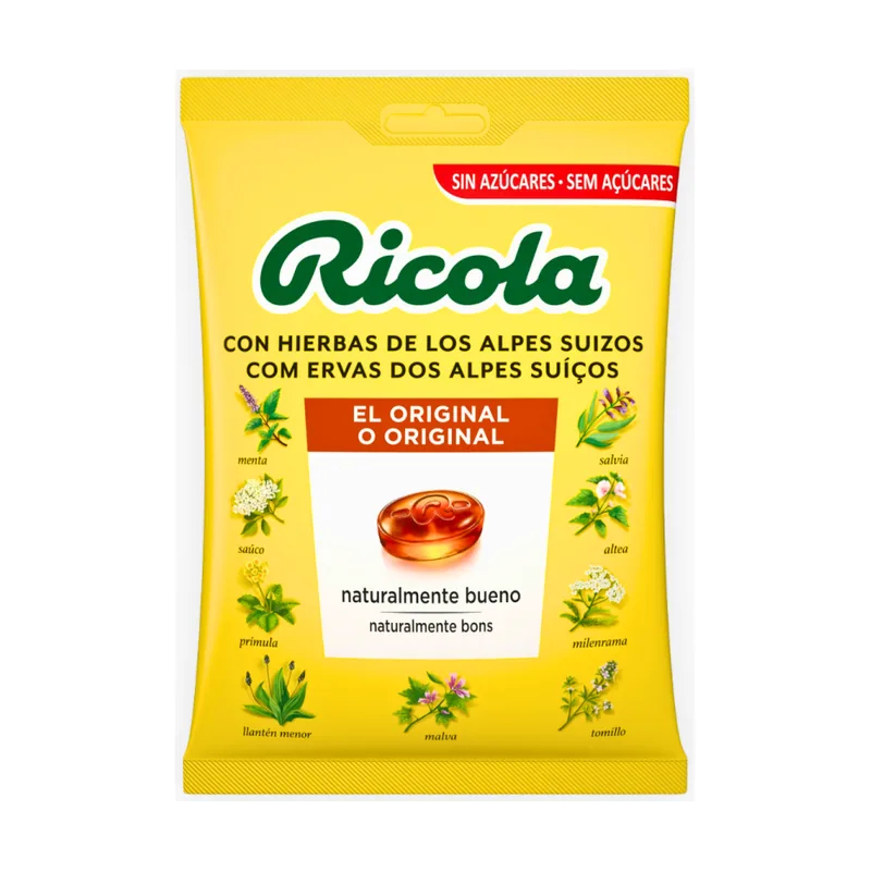 Ricola Bolsa Caramelos Sin Azúcar Hierbas Suizas 70 G