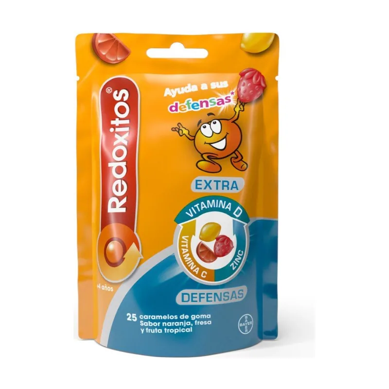 Bayer Redoxitos Extra Defensas 25 Caramelos De Goma
