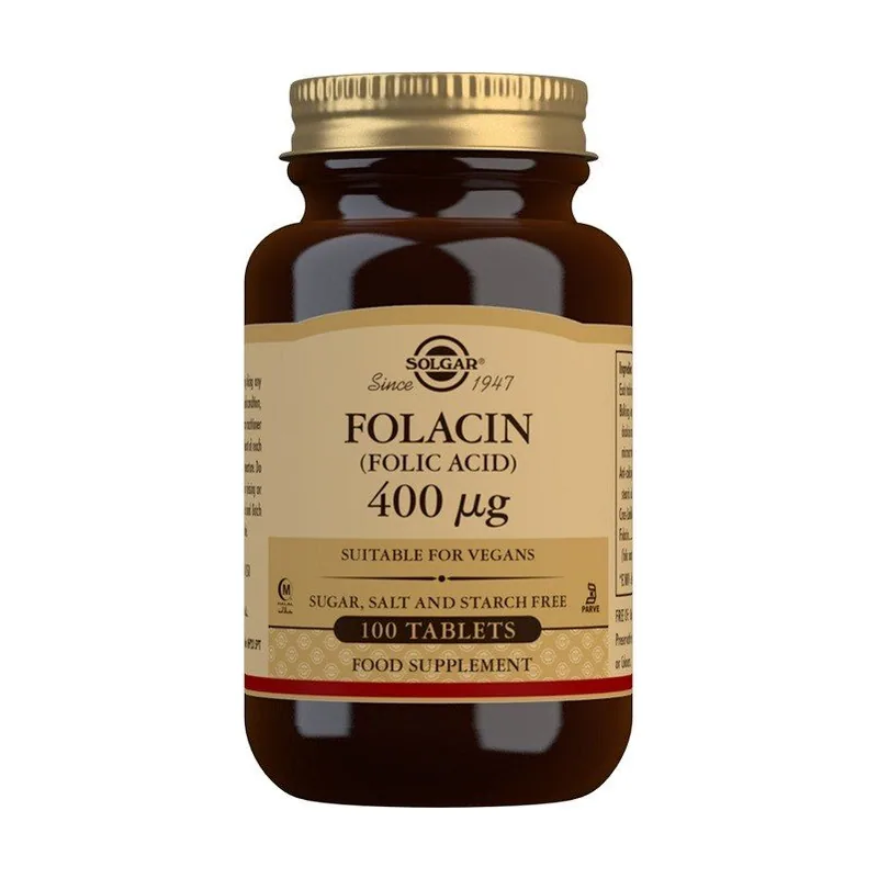 Solgar Folacin folic Acid 400 Μg 100 Comprimidos