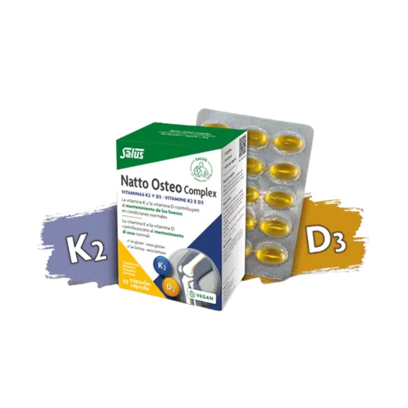 Salus Floradix Natto Osteo Complex K2 Y D3 45 Cápsulas