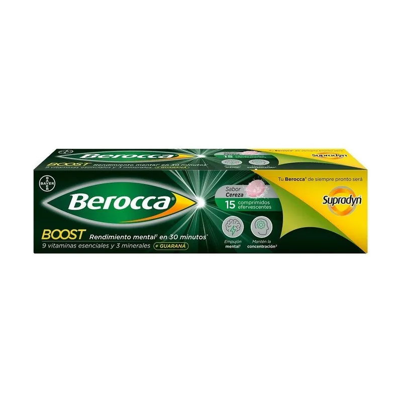 Bayer Berocca Boost 15 Comprimidos Efervescentes