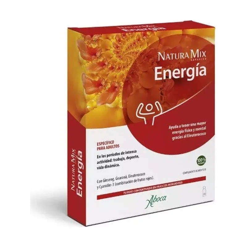 Aboca Natura Mix Advanced Energía Concentrado Fluido 10 Frascos