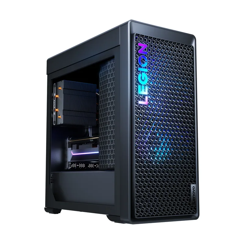 Lenovo Legion T5 (26IRX9) con el panel lateral abierto