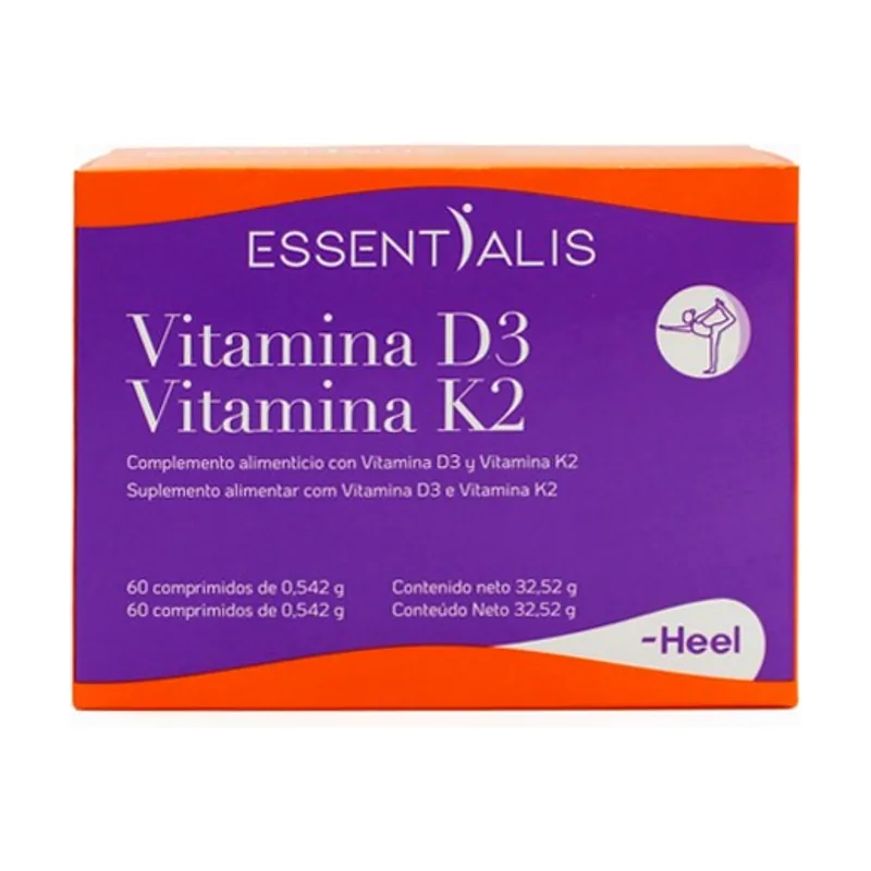 Heel Essentialis Vitamina D3 Y K2 60 Comprimidos