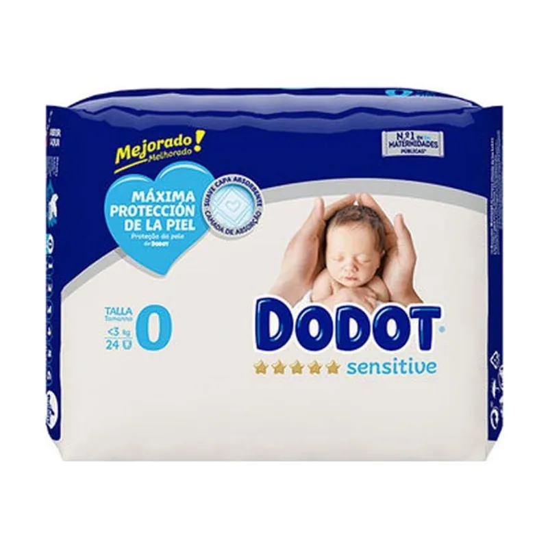 Procter & Gamble Pañal Infantil Sensitive Dodot Talla 0 24