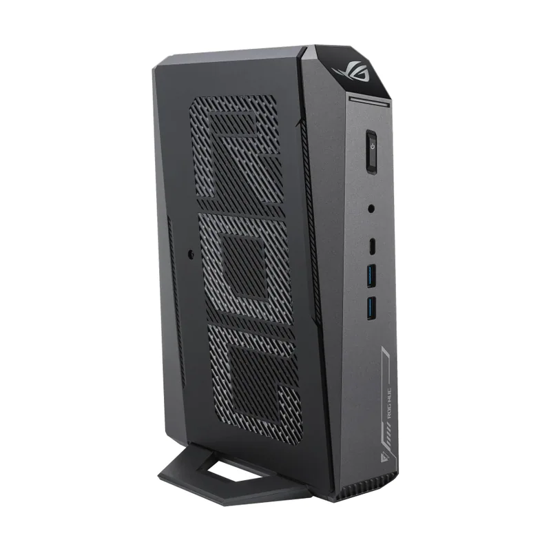 ASUS ROG NUC (2025), vista lateral con rejilla de ventilación