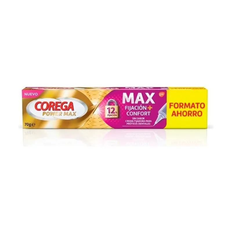 Haleon Corega Máxima Fijación + Confort Adhesivo Para Prótesis Dentales 70g