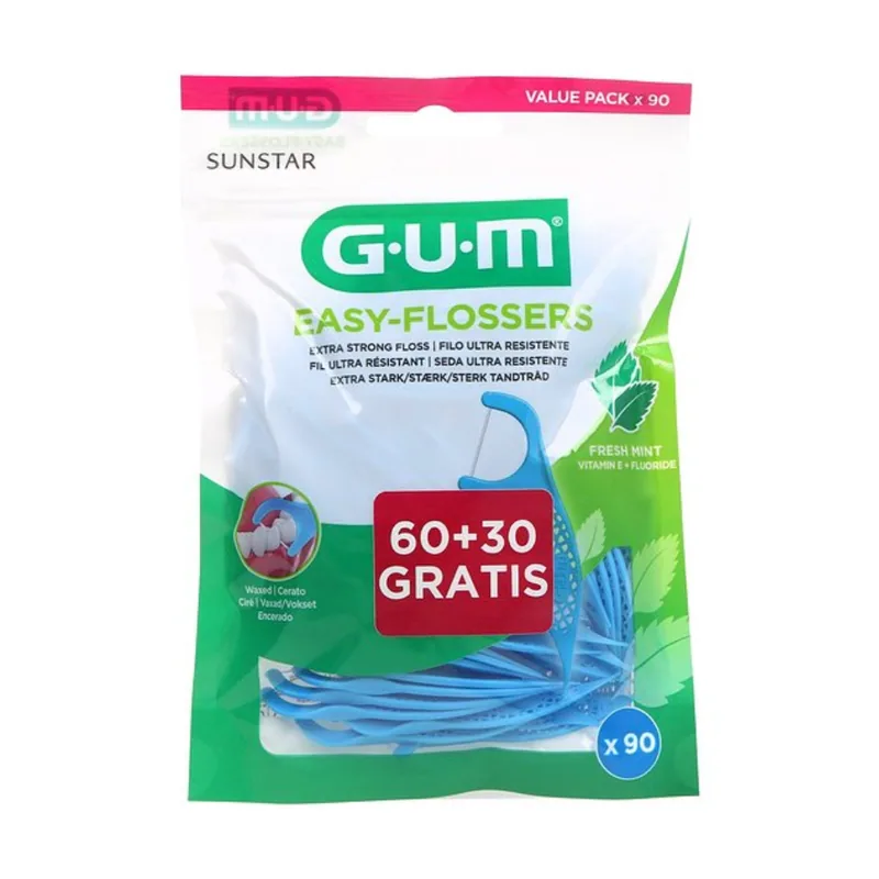 Sunstar Gum Easy-flossers 890 Seda Ultra Resistente 90 Unidades
