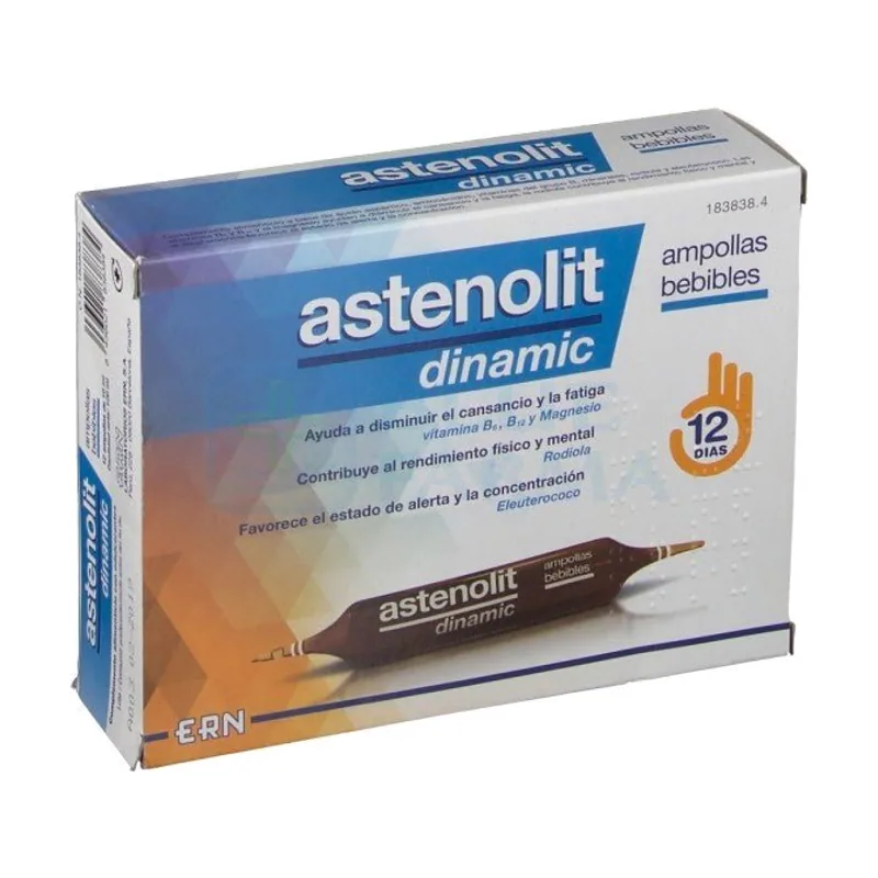 ERN Astenolit Dinamic 12 Ampollas Bebibles De 10 Ml
