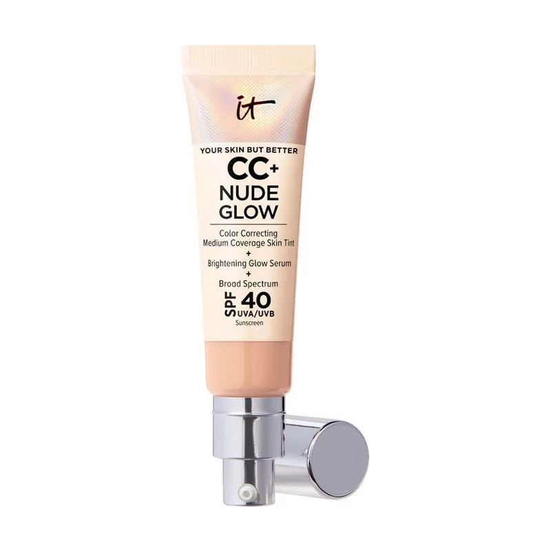 It Cosmetics CC+ NUDE GLOW lightweight foundation + glow serum SPF40 #neutral medium