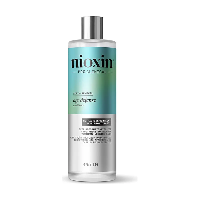 Nioxin AGE DEFENSE acondicionador anti envejecimiento hidratación profunda con ácido hialurónico 240 ml