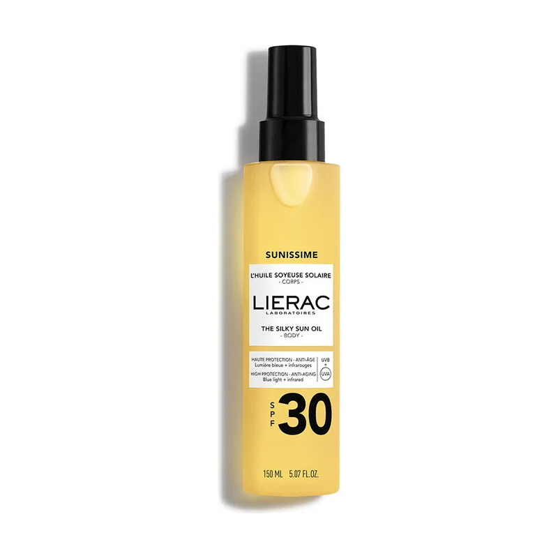 Lierac SUNISSIME aceite sedoso protector solar cuerpo SPF30 150 ml