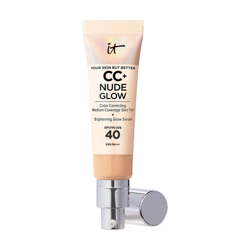 It Cosmetics CC+ NUDE GLOW lightweight foundation + glow serum SPF40 #fair