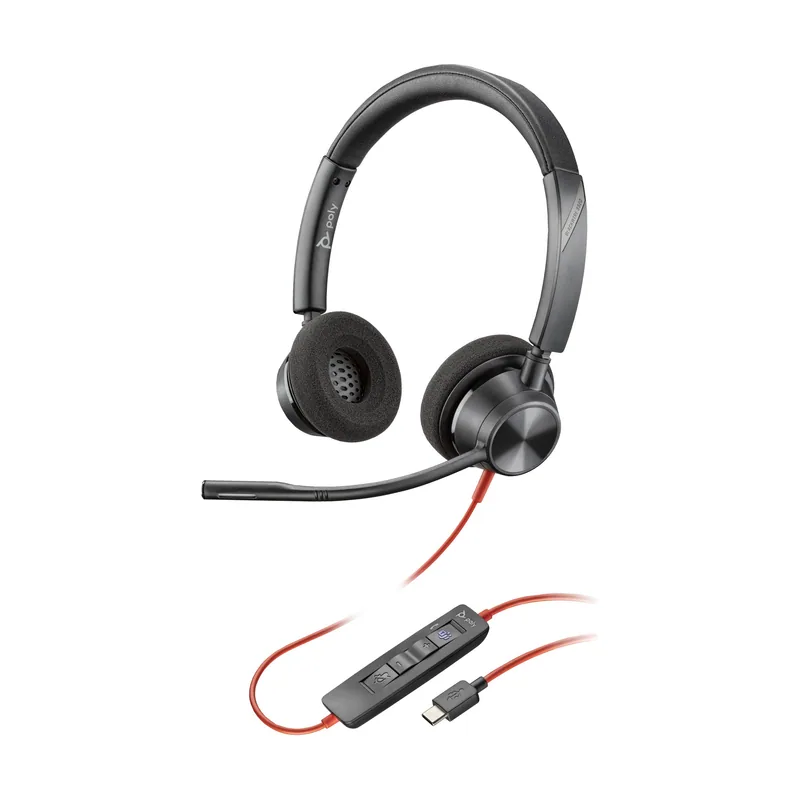HP estéreo Poly Blackwire 3320