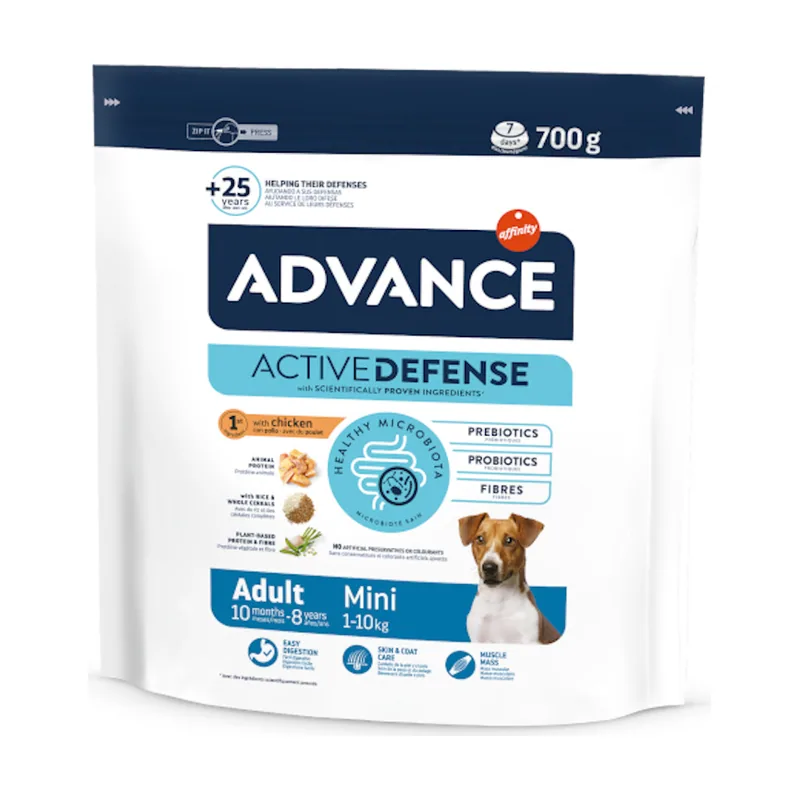 Advance 700 g Active Defense Mini Adult Pollo y Arroz pienso