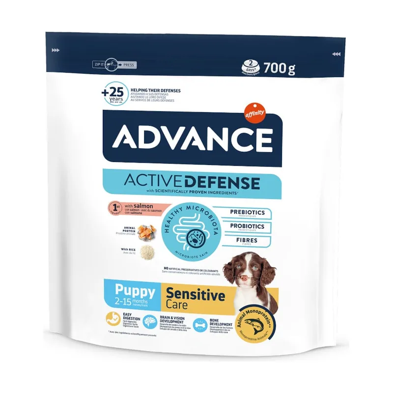 Advance 700 g Active Defense Puppy Sensitive Care Salmón pienso
