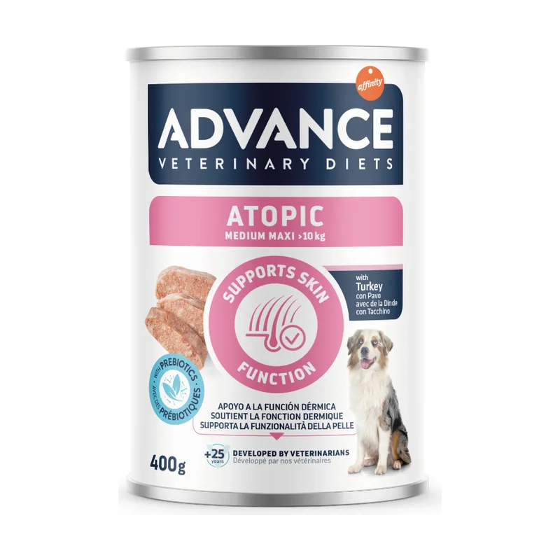 Advance 400 g Veterinary Diets Atopic Medium Maxi Comida Húmeda para perros