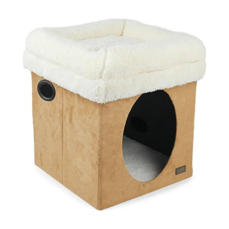 All For Paws Borreguito 2 en 1 Beige Cama para Gatos