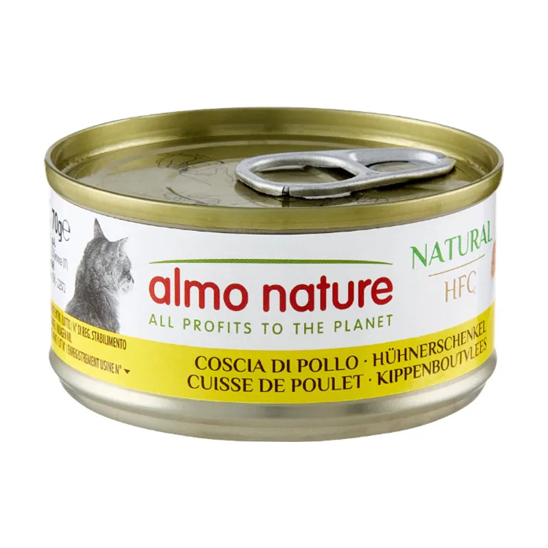 Almo Nature 70 g HFC Muslo de Pollo lata