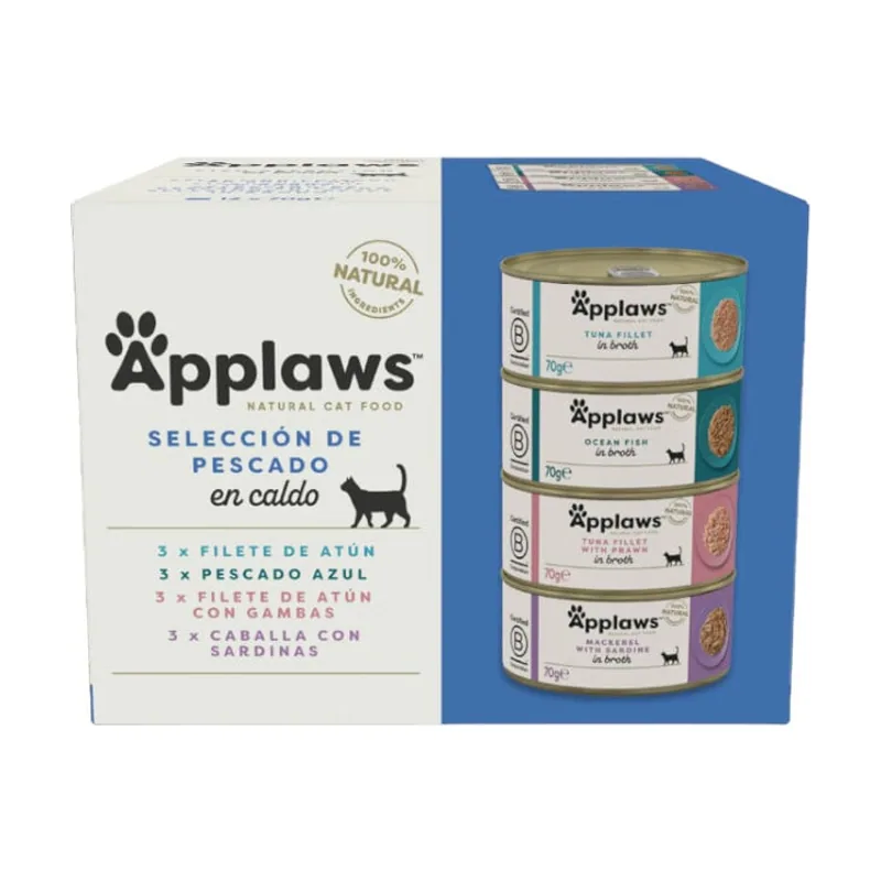 Applaws 12 latas x 70 g Fish Collection Lata