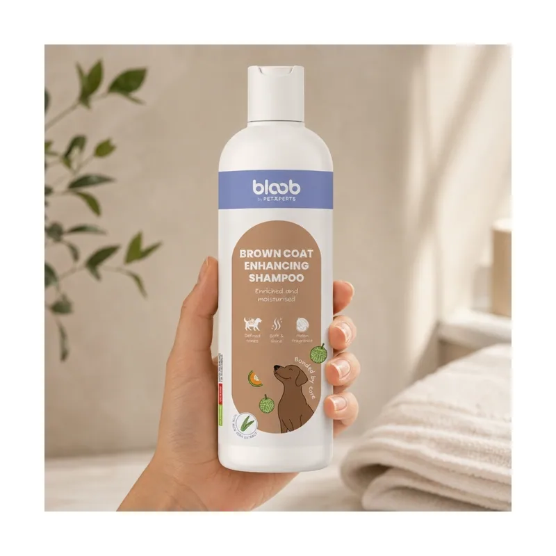 Bloob Champú Realzador Mantos Marrones Melón para perros