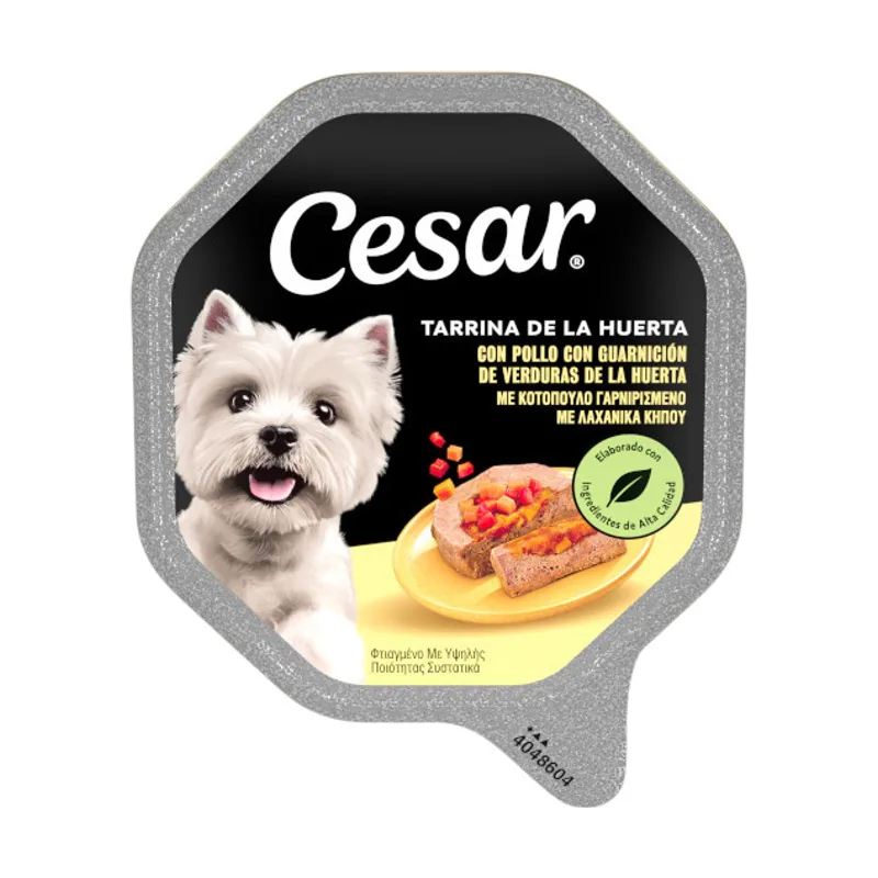 Cesar 150 g Recetas de la huerta Tarrina en Paté y Gelatina