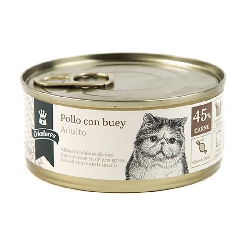 Criadores 170 g Adulto Pollo y Buey lata