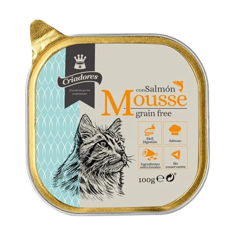 Criadores 100 g Grain Free Mousse de Salmón tarrina