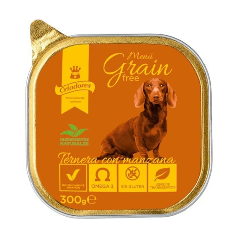 Criadores 300 g Menú Grain Free Ternera y Manzana tarrina