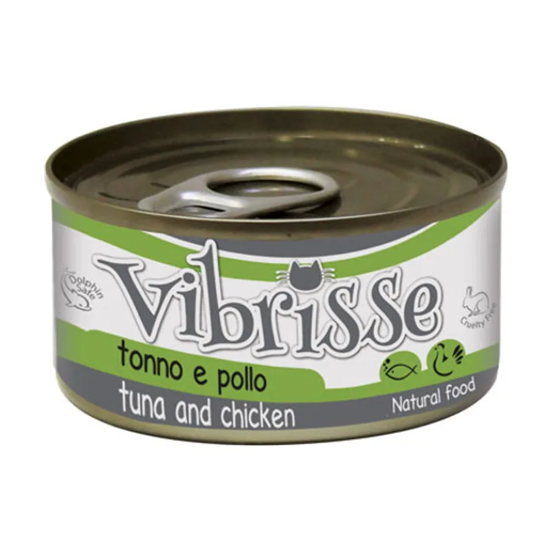 Croci 70 g Vibrisse Atún y Pollo lata