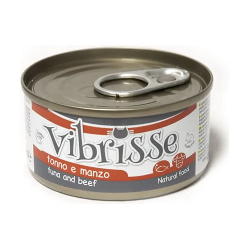 Croci 70 g Vibrisse Atún y Ternera lata
