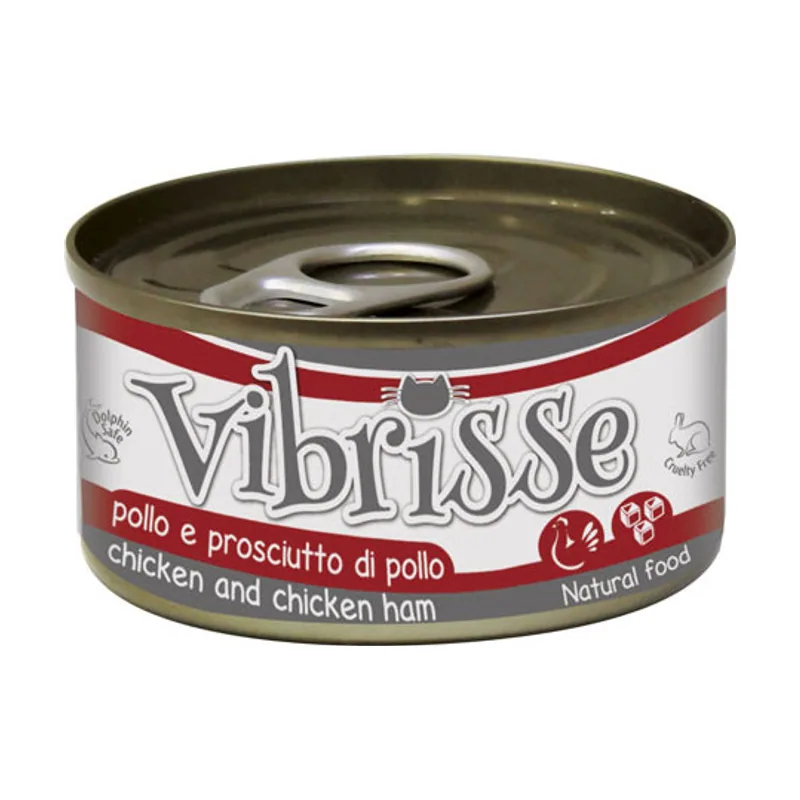 Croci 70 g Vibrisse Pollo y Jamón lata
