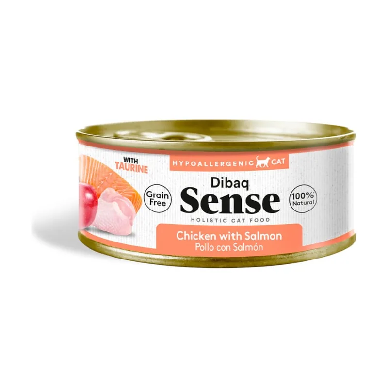 Dibaq 70 g Sense Hypoallergenic Grain Free Pollo y Salmón lata