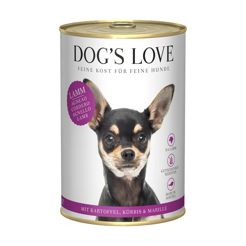 Dog's Love 400 g Adulto Cordero lata