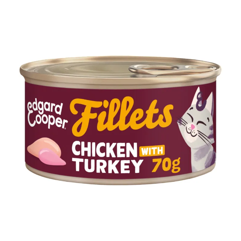 Edgard & Cooper 70 g Filetes de Pollo y Pavo Lata