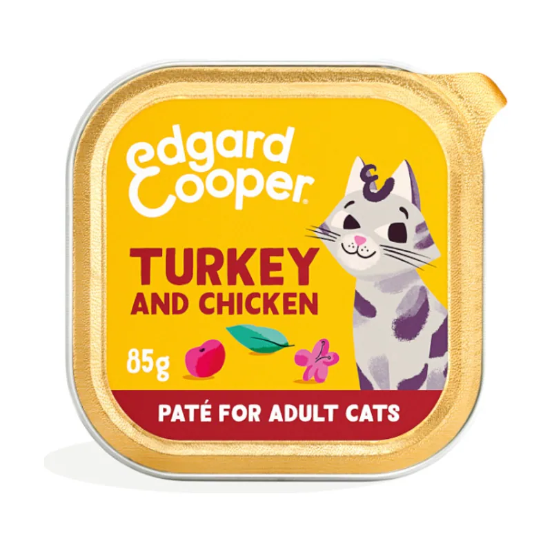 Edgard & Cooper 85 g Adult Pavo y Pollo en Paté tarrina
